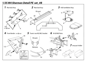 DT35084 1/35 US M4 Sherman Detail PE Set_B - Bild 1 von 3
