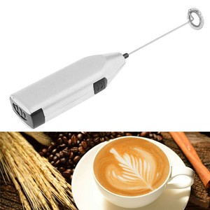 Electric Milk Frother Handheld Spring Whisk Mixer For Kitchen Coffee Foam Maker