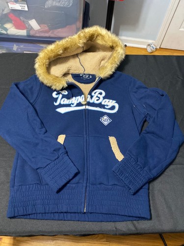 VETEMENTS Felpa con cappuccio e zip antipioggia Tampa Bay taglia small di GIII abbigliamento