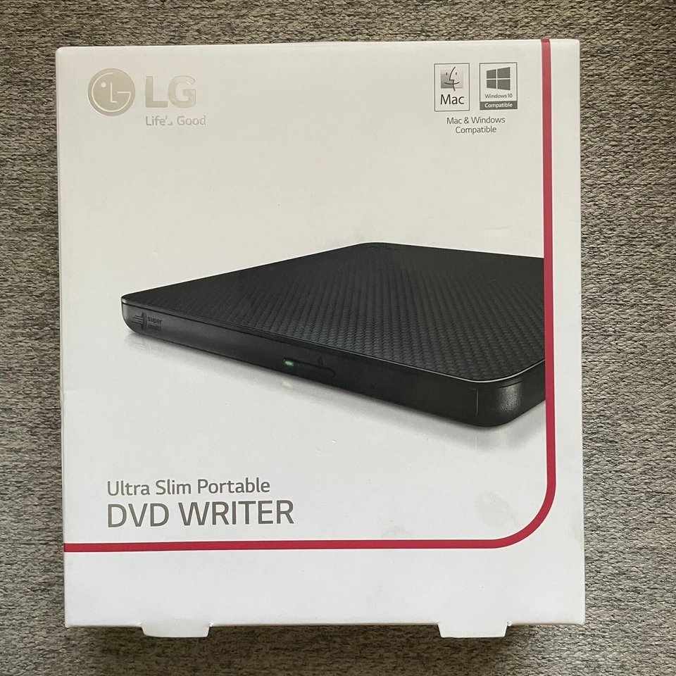Grabadora de DVD portátil ultra delgada LG EX70 Windows/Mac (GP63EX70) - [LN]™ Foto 1 de 3