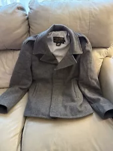 Chaqueta de Vuelo Schott NYC Tipo N-5A Para Hombre Talla M Gris Lana Botón/Cremallera De Colección EE. UU. - Imagen 1 de 5
