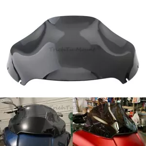 Für Harley Road Glide Ultra FLTRU 2015--2023 Schwarze 13" Wave Windschutzscheibe - Picture 1 of 16