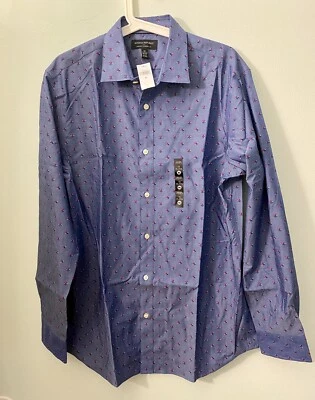 ¡NUEVO CON ETIQUETAS!  Camisa de vestir para hombre Banana Republic con botones flor manga larga talla M Foto 1 de 4
