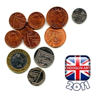 Sammlung britischer Elizabeth II Münzen 2011, 14 Jahre alt! - Bild 1 von 2