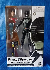 NEGRO METÁLICO - Colección Mighty Morphin Power Rangers Lightning 2021 - NUEVO - Imagen 1 de 7