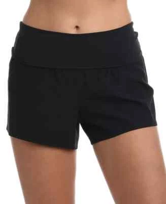 La Blanca Womens 3" Soft Board Shorts Sz L In Black - Image 1 of 2