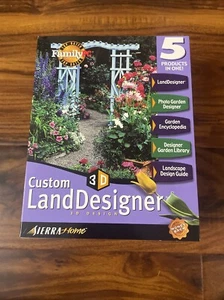 Sierra Home Custom 3D LandDesigner Software 2001 Landscaping Windows 98/2000 NOS - Picture 1 of 2