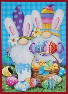 ""Gnomos de Pascua"" bandera decorativa jardín de Pascua 18""x12.5" - Imagen 1 de 12