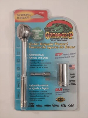 NEW - The Original GATOR GRIP Universal Socket 3-Piece 3/8" Stnrd Drive ETC-200 - Image 1 of 4