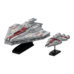 MOC: Assault Ship and Arquitens Light Cruiser with Stand 538 Pieces DIY - Picture 1 of 3