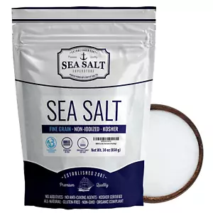 Sea Salt, Fine Grain Baja Sea Salt, Replacement for Table Salt, Non-Iodized, ... - Picture 1 of 7