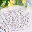  100 Pcs Bekleidungszubehör Kleiderknopf Weiße Knöpfe Perlen Braut