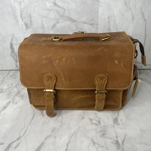 Genuine Leather House of Flynn Mexico Camera Bag Messenger Convertible Backpack - Picture 1 of 12