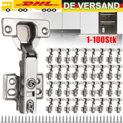Topfband mit Dämpfung 35mm Türscharniere Schrank Scharnier Schrank Tür Dämpfer - Bild 1 von 4