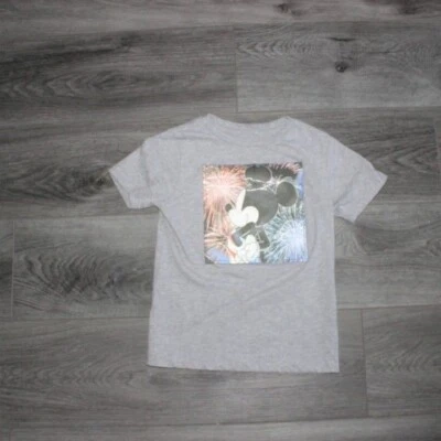 Disney Mickey Mouse Holographic short sleeve t-shirt-gray-size XS-guc - Image 1 of 4
