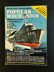 Popular Mechanics Magazine December 1968   US Navy Tests Biggest Hydrofoil - Picture 1 of 2