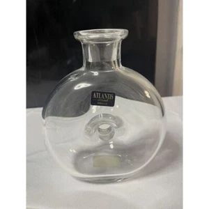 Atlantis Kristall Klarglas Deko Flasche Vase Modern Minimalistisch Wohndeko - Bild 1 von 5