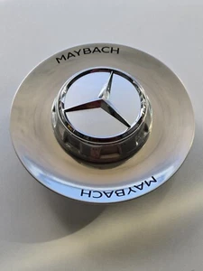 Tapacubos central de rueda cromada Maybach 145 mm OEM Mercedes Benz A0004007400 - Imagen 1 de 6