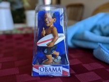 President Barack Obama Surfing Bobblehead 2009 NIB