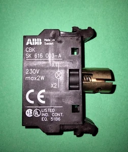 ABB  -ASEA BROWN BOVERI  CBK-LMF, Lamp Module, AC 240V Max 2 Watts. SK 616 003-A - Picture 1 of 5