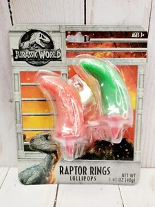 (1) Frankford Jurassic World Raptor Rings Lollipops 2 Pack Jurassic Claw Candy - Picture 1 of 3