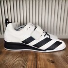 Mens 11 Adidas AdiPower Powerlift 5 GZ5953 White Black Gym Weightlifting Shoes