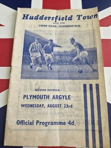 HUDDERSFIELD TOWN V PLYMOUTH ARGYLE AUG 23rd 1961 - Picture 1 of 3