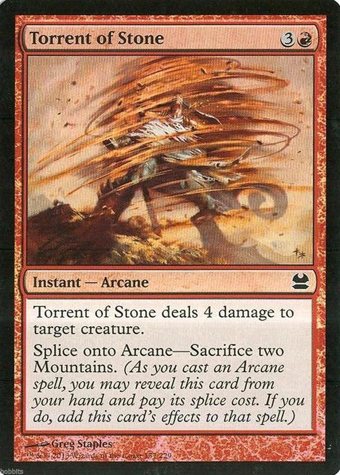 MTG - Modern Masters - Torrent of Stone - 2X - Foil - NM - Image 1 of 1