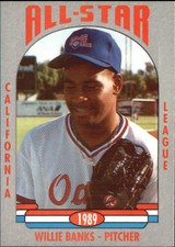 1989 California League All-Stars Cal League Cards #4 Willie Banks