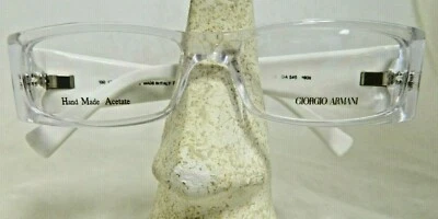 Authentic Giorgio Armani GA 545 eyeglasses frame, white translucent HKN Italy - Image 1 of 4