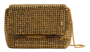 Ted Baker Gliters Crystal Mini Cross Body Bag borsa da sera borsa oro nuova - Foto 1 di 3