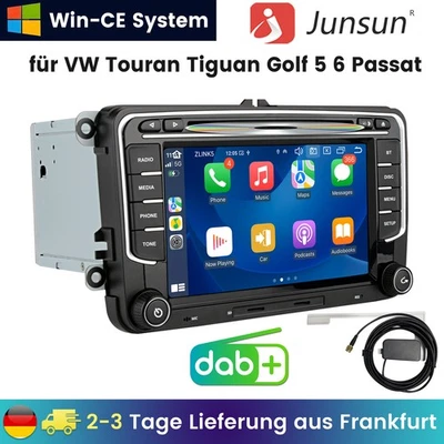 CD DVD DAB+ für VW Golf 5 6 PLUS Touran Passat B6/B7 Tiguan Autoradio SWC GPS BT - Bild 1 von 4