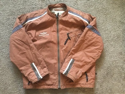 Breitling Men's Bomber jacket.  XXL Brown/orange with embroidering. - Image 1 of 4