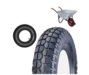 COPERTONE PNEUMATICO 3.50 8 CAMERA 3.50 8 RUOTA CARRIOLA GARDEN - Imagen 1 de 2