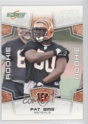 2008 Score Rookie Artist's Proof /32 Pat Sims #388 Rookie RC - Image 1 of 2