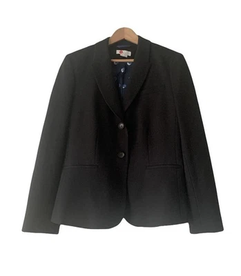 Blazer Boden de un solo pecho para mujer talla 16 negro Academia Preppy Office  Foto 1 de 4