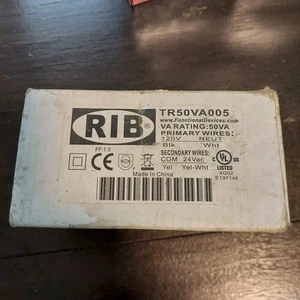 NEW RIB TR50VA005 CONTROL TRANSFORMER 50VA PRI- 120VAC SEC-24VAC  - Picture 1 of 1