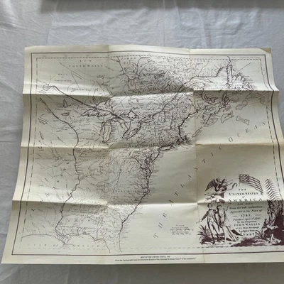 Mapa American Experiment 1986 200 aniversario creación de la Constitución 1783 Foto 1 de 4