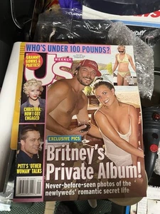 Britney Spears Kevin Federline Honeymoon Brad Pitt Christina US Weekly #524 - Picture 1 of 2