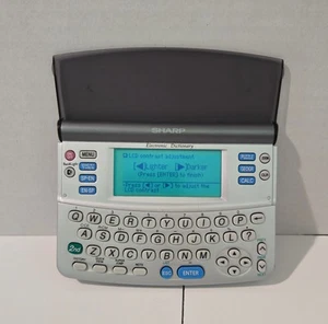 Sharp PW-E250 Electronic Dictionary Thesaurus Games w/ Backlight TESTED - Bild 1 von 6