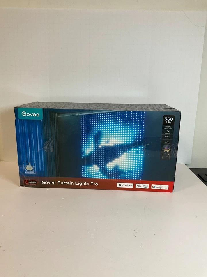 Luces de cortina Pro, mejoradas 960 Leds inteligentes que cambian de color luces de cortina LED con Foto 1 de 4