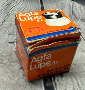 German Agfa Lupe 8X Magnifying Glass Loupe - Picture 1 of 8
