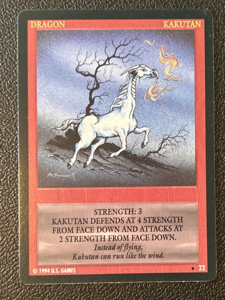 Wyvern CCG 1994 Limited Edition Uncommon Card Dragon Kakutan #22 - Image 1 of 1