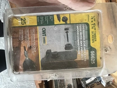 CASE OF 10 - OZCO 56625 1/4-inch by 1-3/4-inch OWT Timber Screws, (25 per Pack) - Image 1 of 2