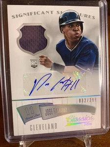 * Jose Ramirez 2014 Classics 86 Significative Firme RC Patch Auto /299 CLE * - Foto 1 di 2