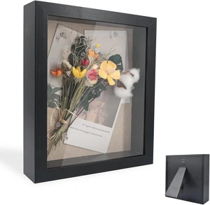 Cornice Portafoto 3D, Cornice Profonda Da Riempire 25 X 25 Cm, Con Lastra Acrili - Foto 1 di 12