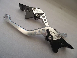 Moto Guzzi CALIFORNIA (14-20), CNC levers short silver/black adjusters, F23/C23 - Picture 1 of 1