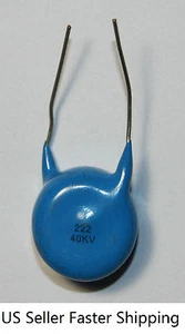 4 condensadores de cerámica de alto voltaje de 40KV 40000V 2200PF HV jamón - Imagen 1 de 1