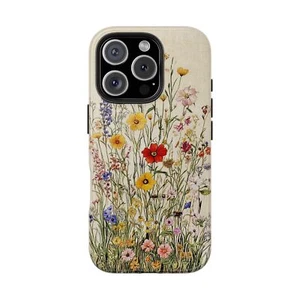 Vintage Style Wildflowers Print Tough Smart Phone Case iPhone Case - Picture 1 of 99