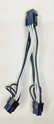 PCIe Splitter 6-Pin Female to Dual 8 Pin (6+2) Male Power Cable 18AWG GPU Mining - Image 1 of 4